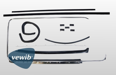 VW Bus T2 Türdichtung rechts  T2 Fensterkit DrehfensterFenster, T2 Beifahrertür Dichtungssatz, Bulli T2 Ersatzteile, Fensterzierrahmen Dichtung T2.